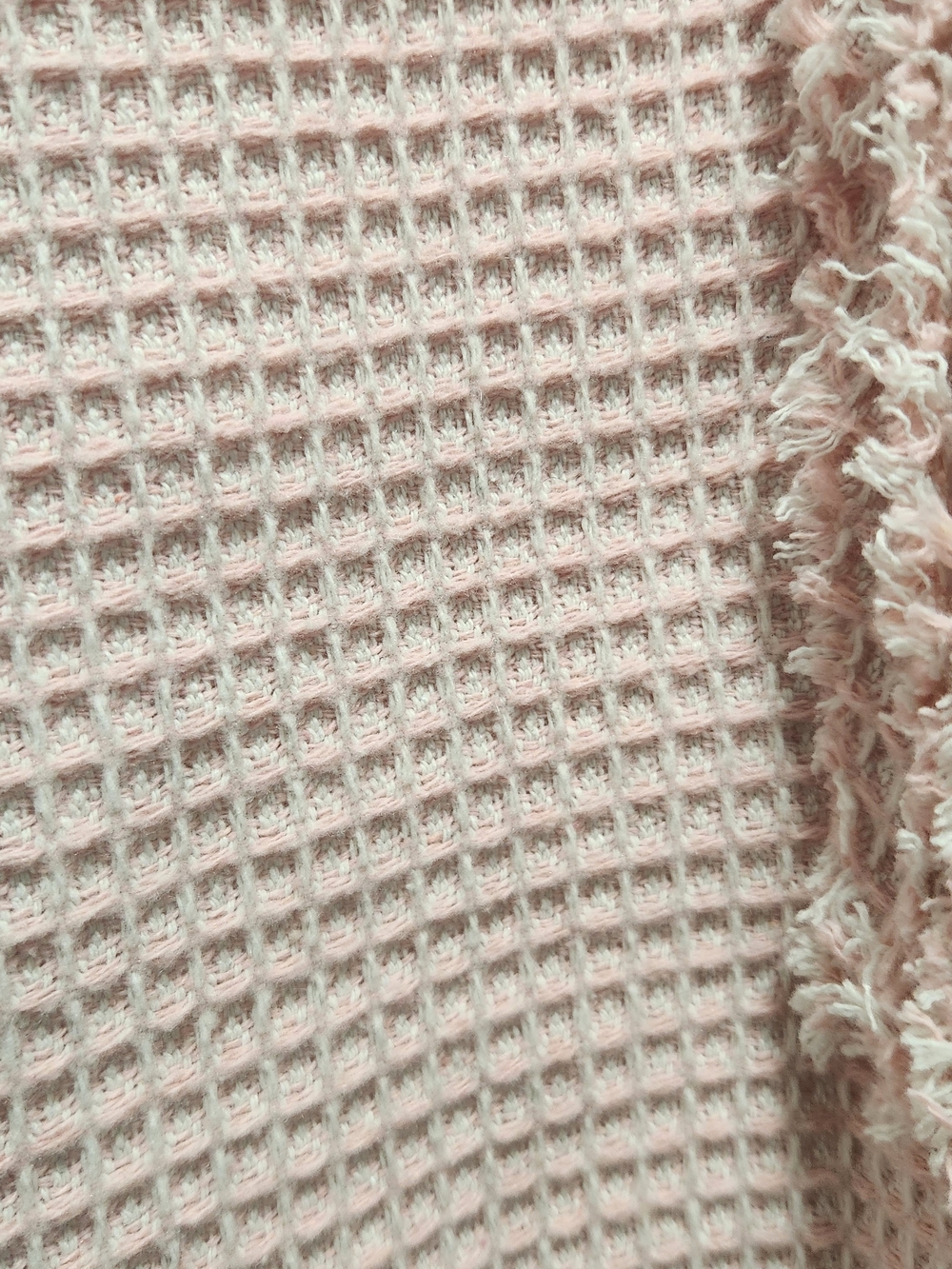 Pink Textured Tweed Shift Dress Fringe Trim Zip Front Size XL Lady Jacket - Picture 9 of 15
